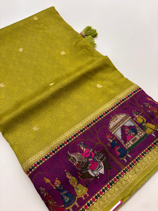Crape banarasi fancy