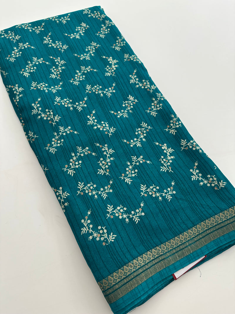 Tussar Printed Saree-JU7