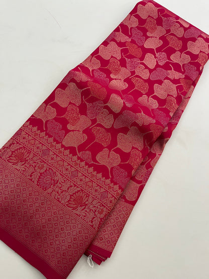 Double zari Soft Saree
