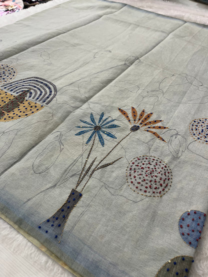 Knot Work Fancy Saree-F17