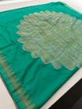 🌹Beautiful Soft Georgette Sarees,, Centric Weaving Big Floral Buttas all over,, self blouse with butties 🌹 JU27