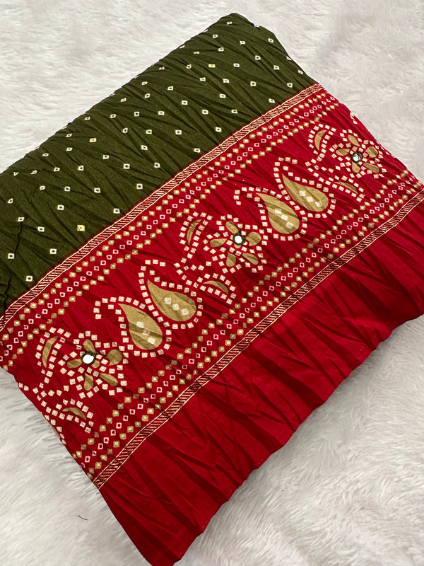 Crush Patola Fancy Saree-JU5