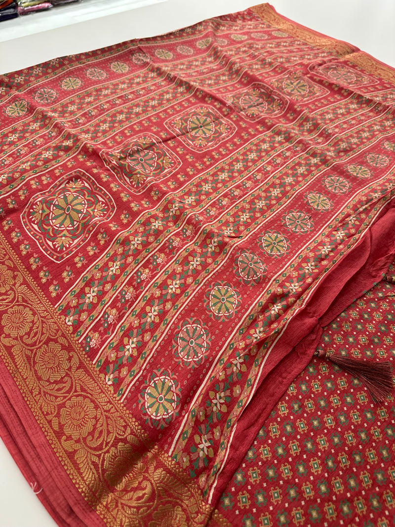 Crepe Chiffon small flower prints -AU3
