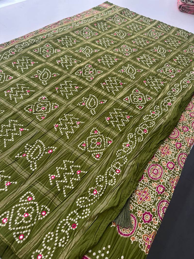Crush Patola Fancy Saree-J25