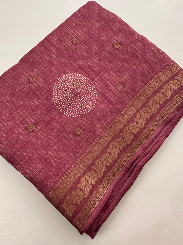 Tussar Fancy Saree -J22
