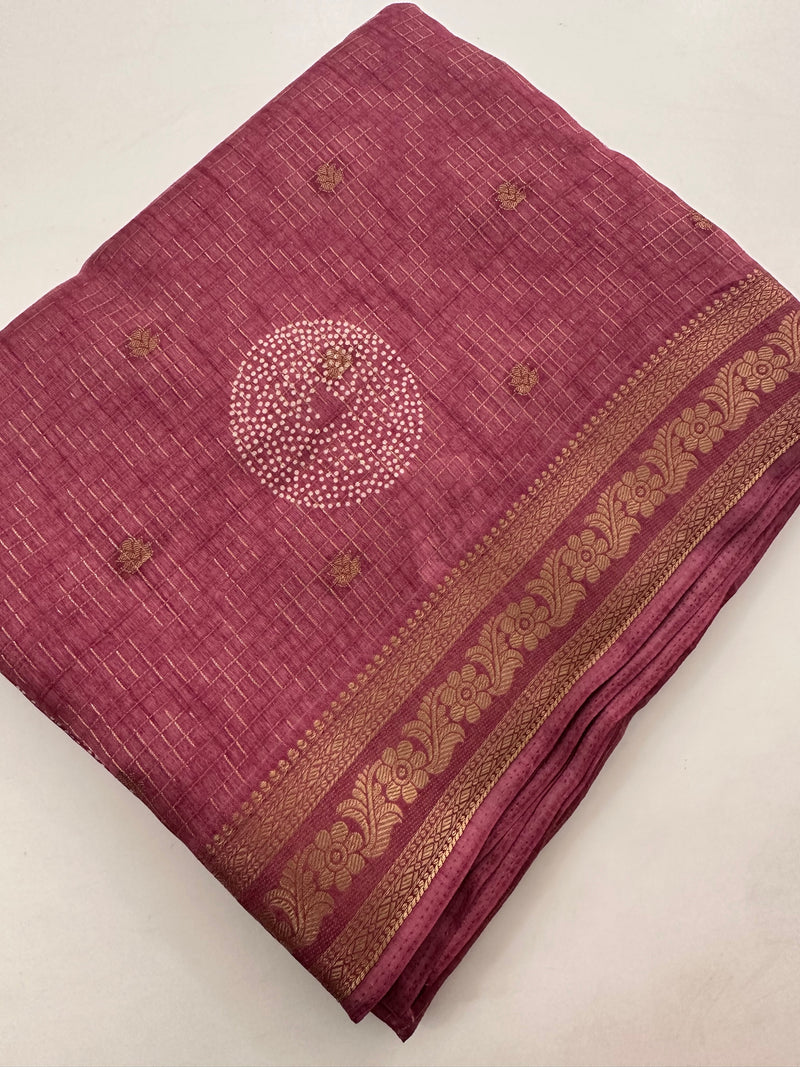 Tussar Fancy Saree -J22