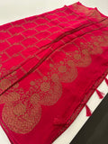 Jute Tussar Designer Sarees beautiful colour combinations🌹-AU9
