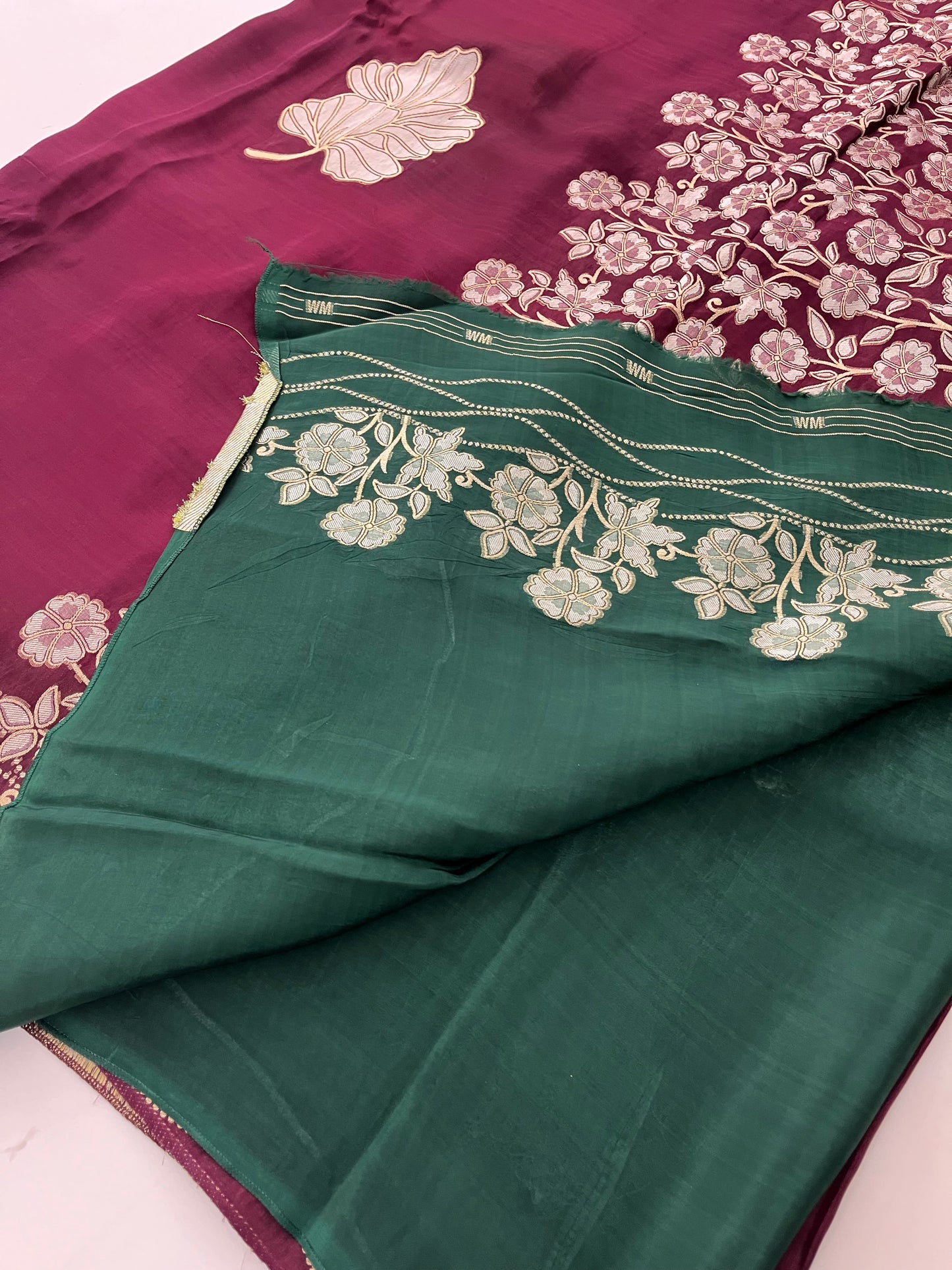 Chinnon Silk Premium Lily Green x Red-1121