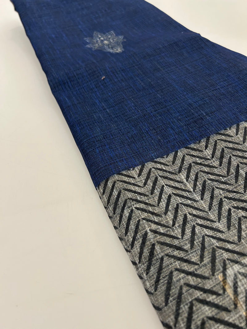 Cotton Fancy Saree-JU30