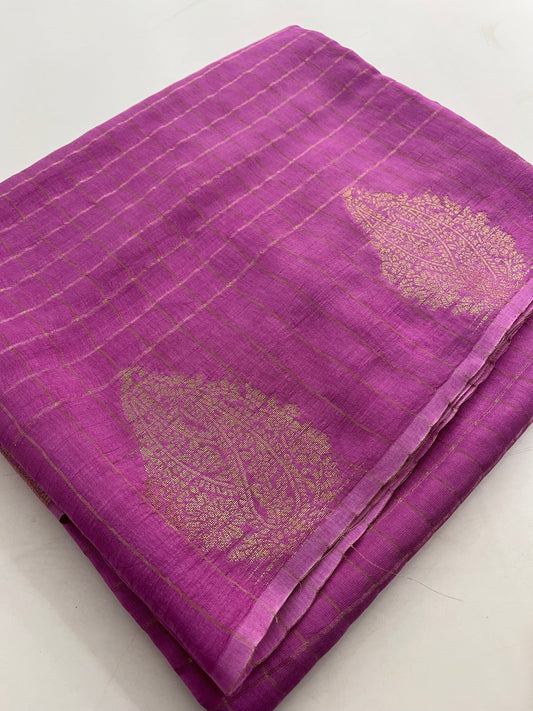 Russian crape Fancy saree