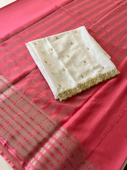 Semi Mysore silk premium