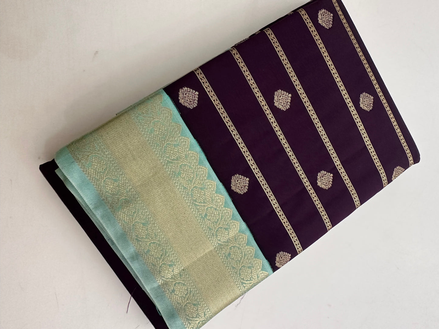 Semi Kanchi/Vegan Silk Saree-11