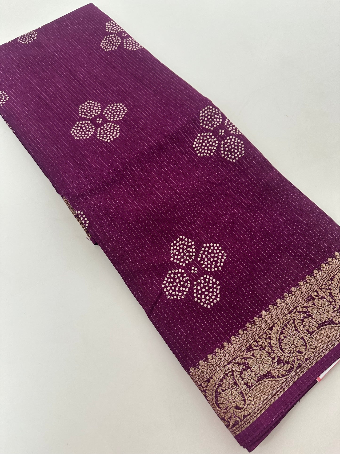 Tussar Chiffons Lines-J13