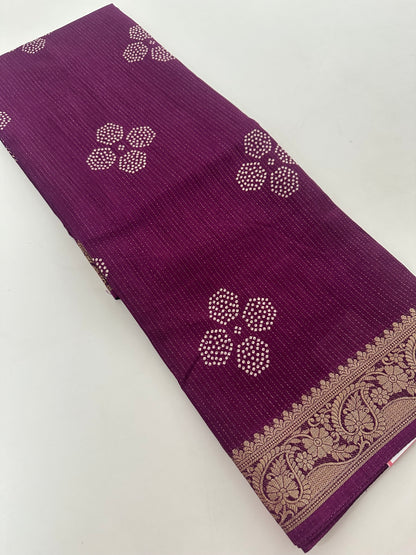 Tussar Chiffons Lines-J13