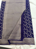 Rust Heritage Linen Designer Saree with Butta Design 🌹-AU2