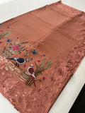 Cut Work Designer Full Embroidery Work Pure Tussar-J20