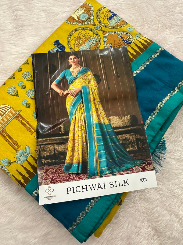 Pichwai Silk Printed-JU3