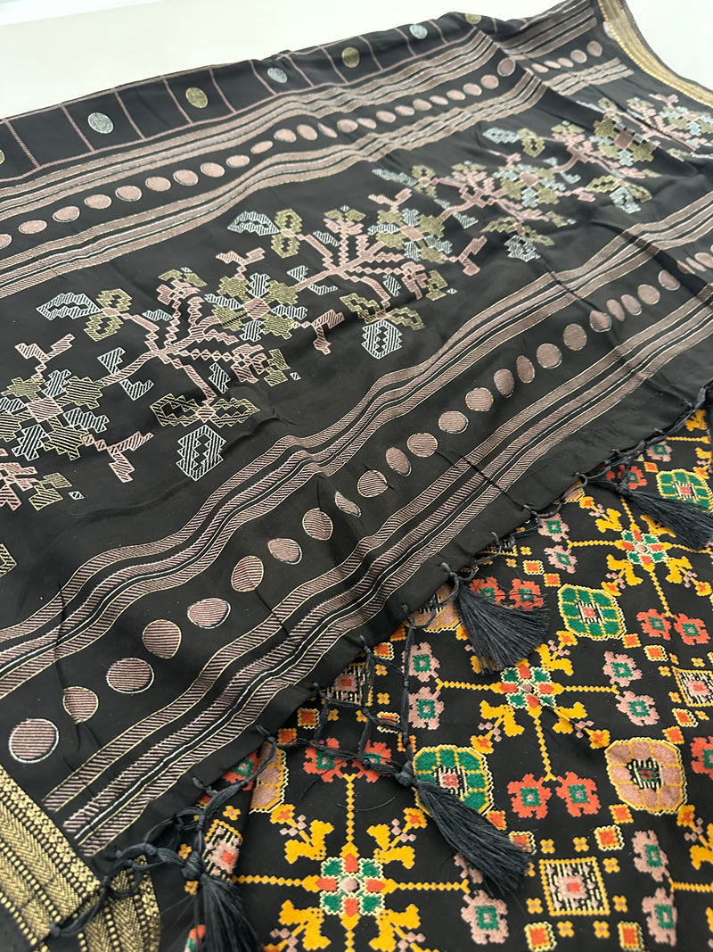 Chiffon Premium Soft Fabric Checkered and Coin Butta Prints -JU28