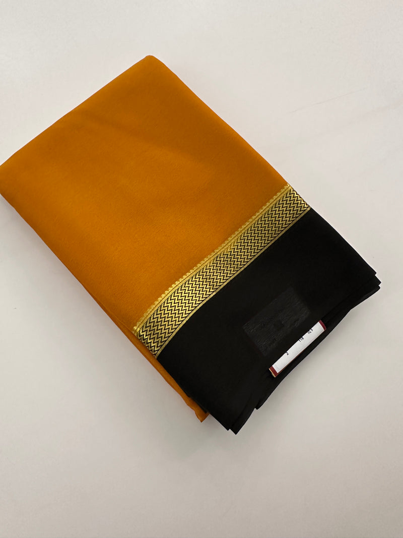 80GSM PURE CRAPE MYSORE SILK SAREE- JU28