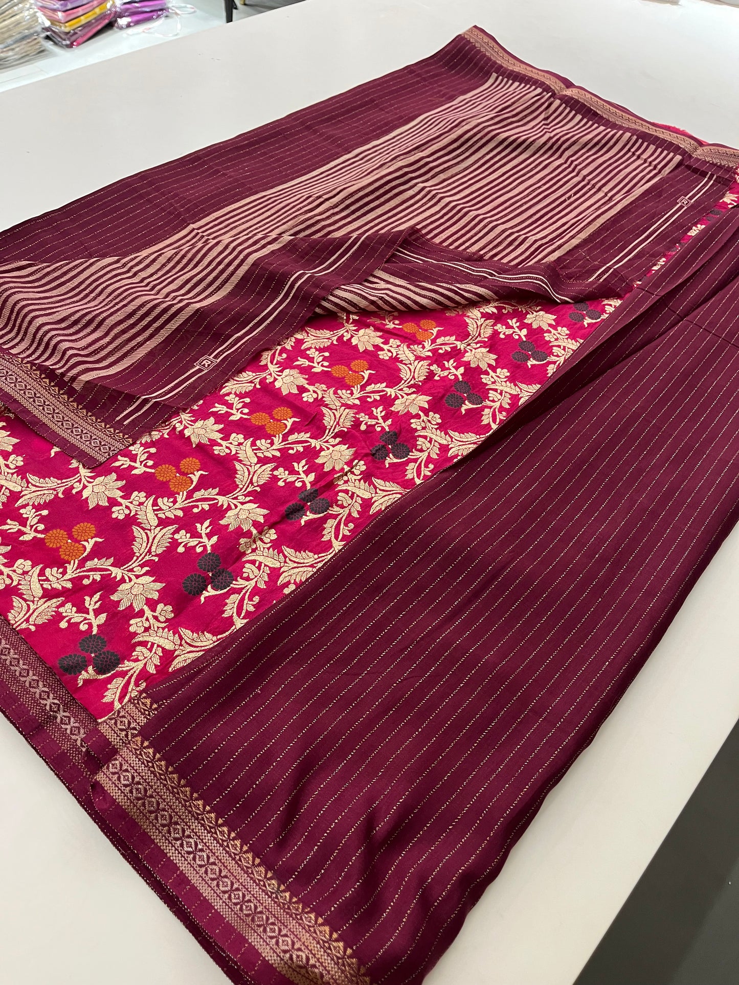 Tussar Zari Lines