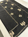 BLACK PREMIUM TUSSAR WORH GOLD WEAVING BUTTAS-M21