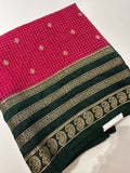 Mysore crape Fancy Saree-M28