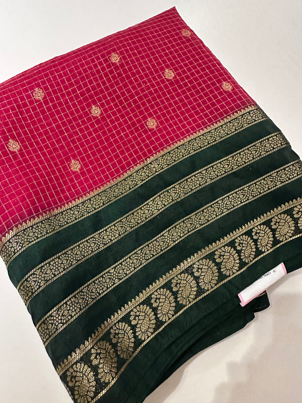 Mysore crape Fancy Saree-M28