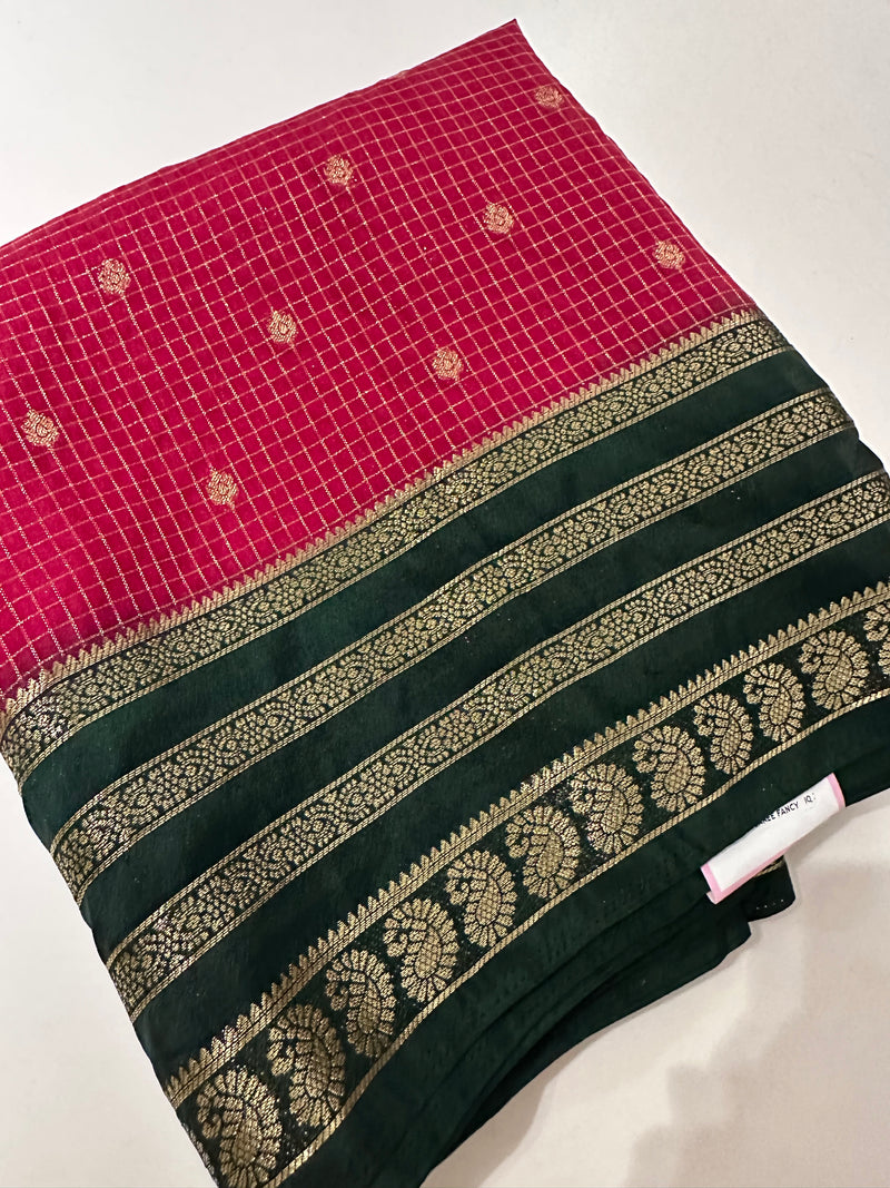 Mysore crape Fancy Saree-M28