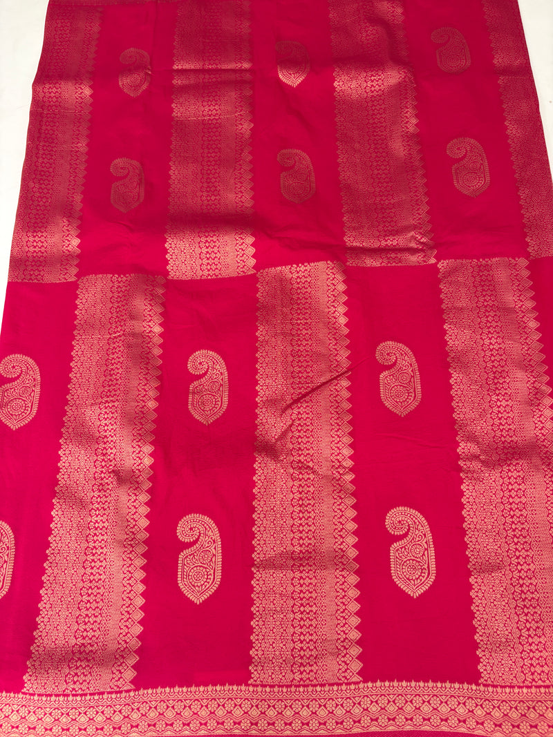 PINK TUSSAR DESIGNER SAREE-J25