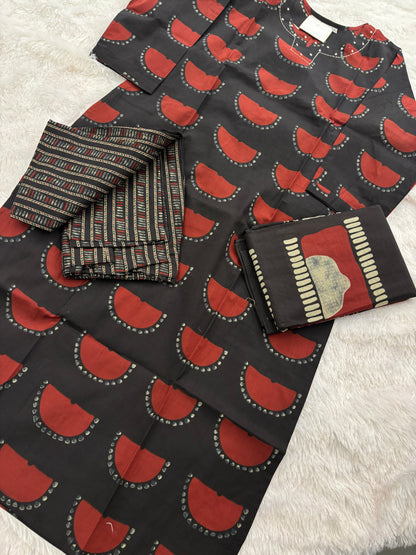 3 Piece Kurti Regular Fit Straight