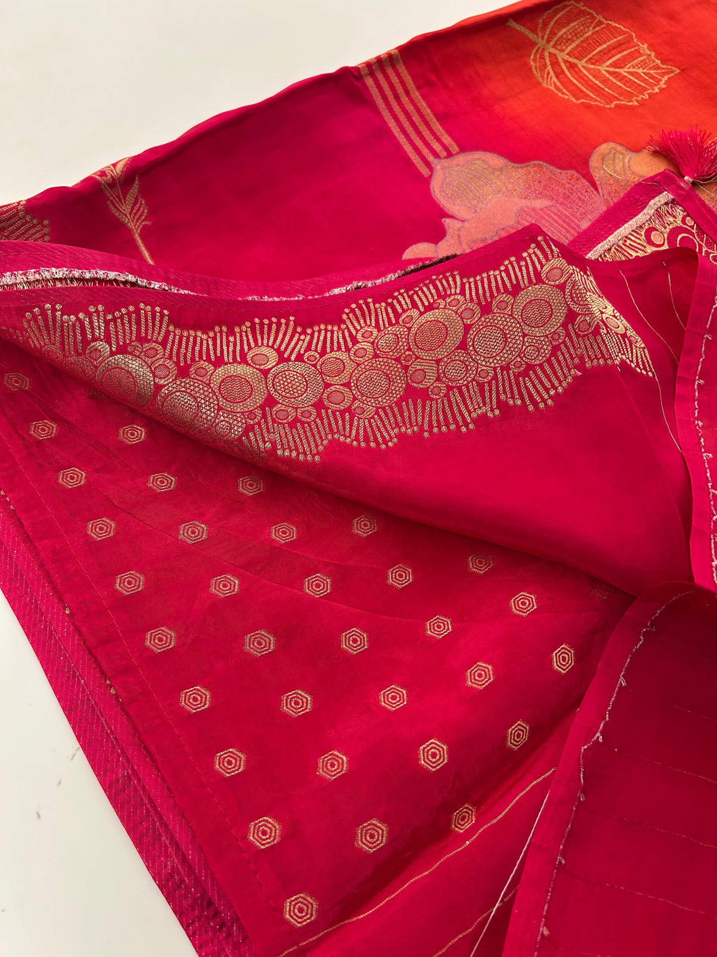 Designer Chinnon Faded Saree-M17