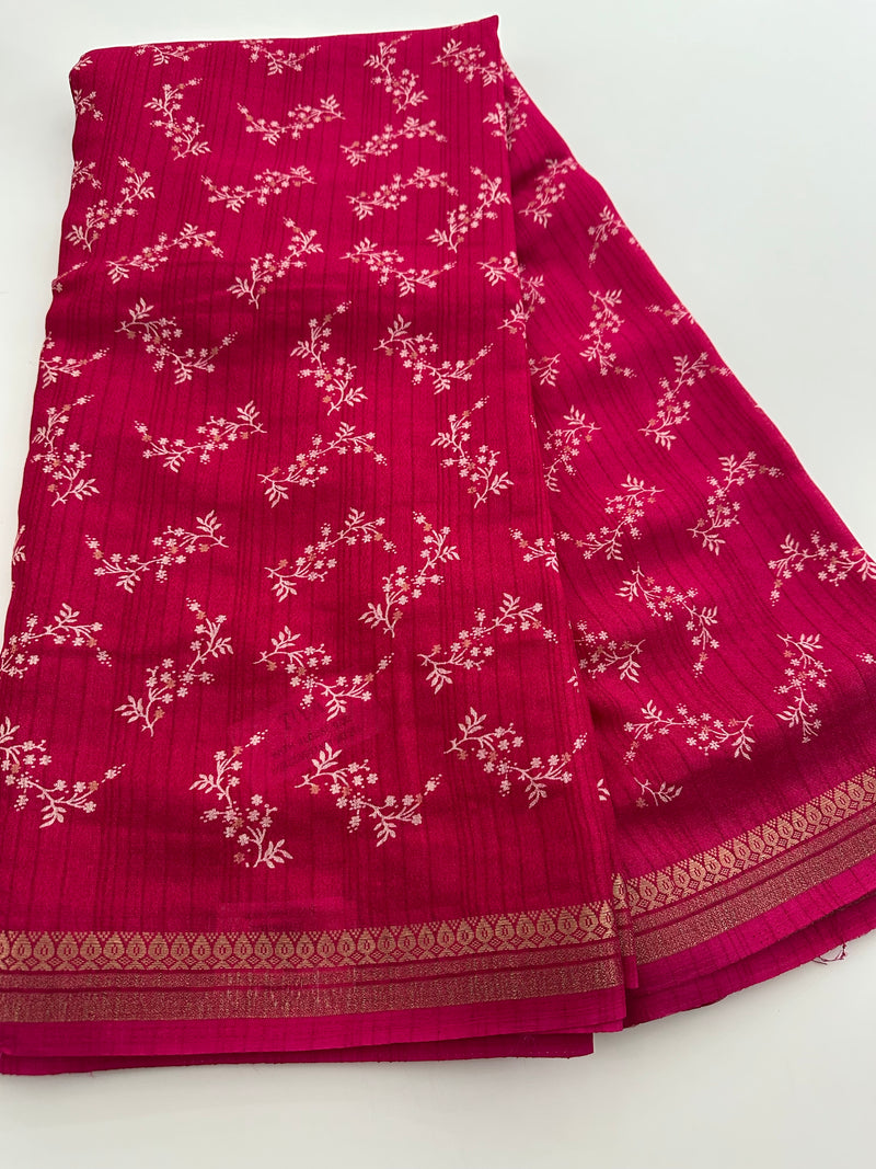 Tussar Printed Saree-JU7
