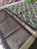 Printed Tussar Silk-M14