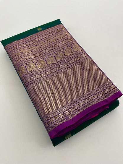 Pure Kanchipuram silk saree with silk mark certified