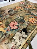 Digital floral Printed Tussar Saree,, contrast butti blouses🌹  1700/- AU12