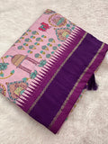 Pichwai Silk Printed-JU3
