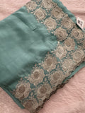Soft Organza Silver Work-M12