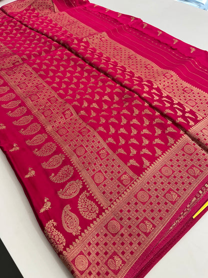 Pure Banarsi Satin Silk