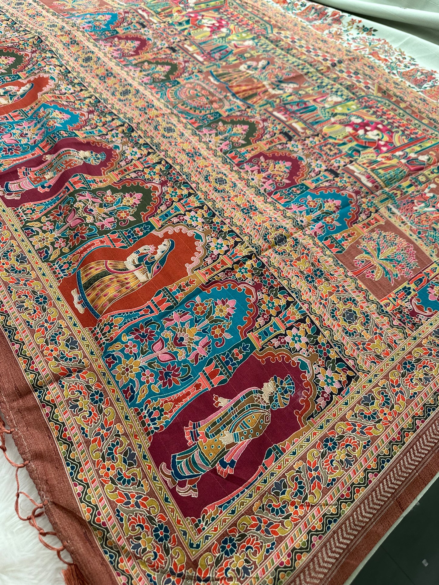 Kalamkari Tussar Fancy-M10