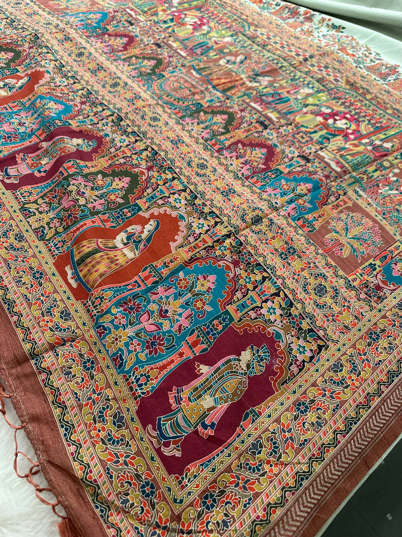 Kalamkari Tussar Fancy-M10
