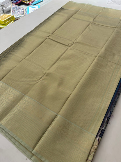 Semi Kanchi/Vegan Silk Saree-11