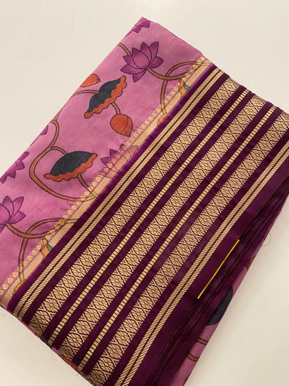 149 floral semi mysore silk