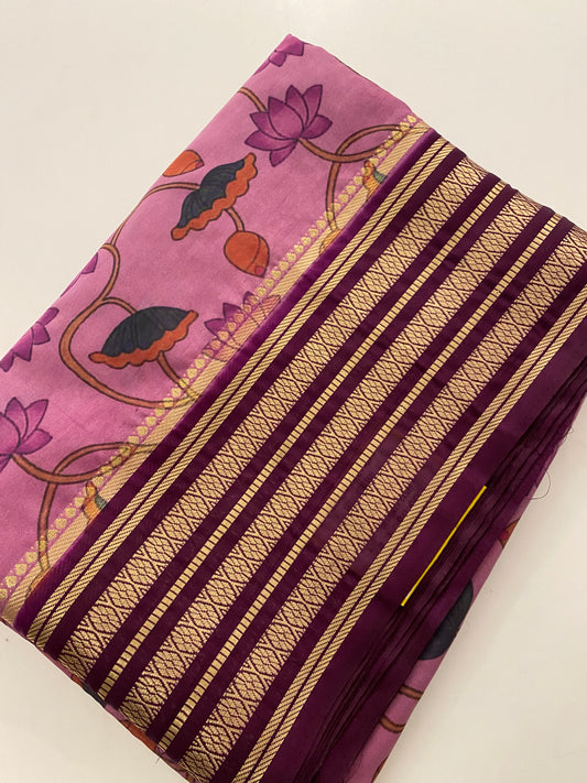 149 floral semi mysore silk