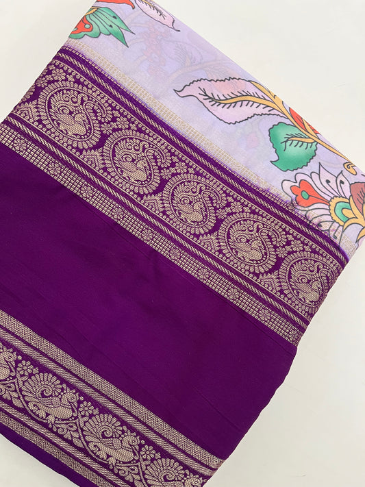 Ju10 Printed Semi Mysore Silk