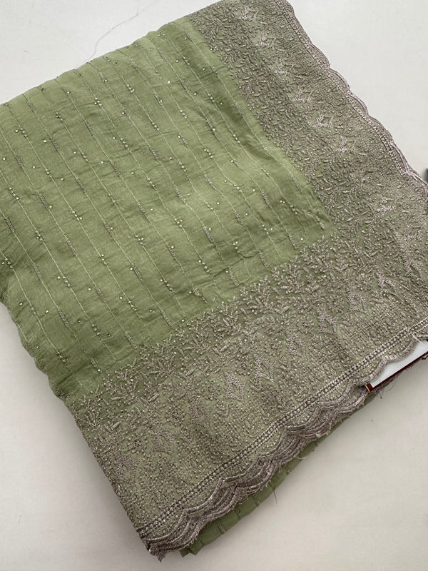 Soft Organza Fancy Saree-J24