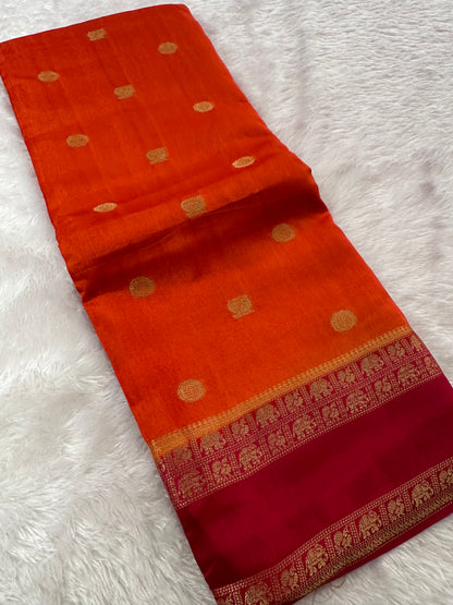 Tussar Viscose Fancy Saree-M19