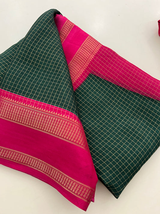 Crepe chiffon Saree
