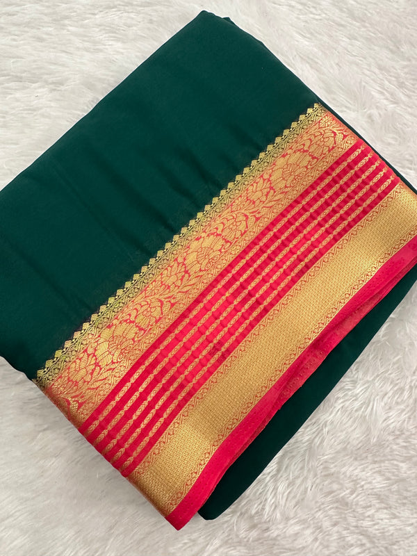 Semi Mysore Crape Fancy-JU4