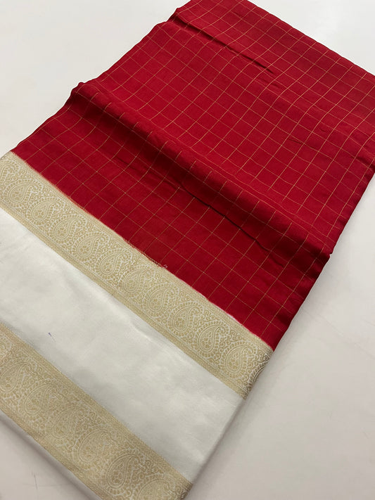 Dupion silk saree