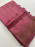 Jute Tussar Designer Sarees beautiful colour combinations🌹-AU9